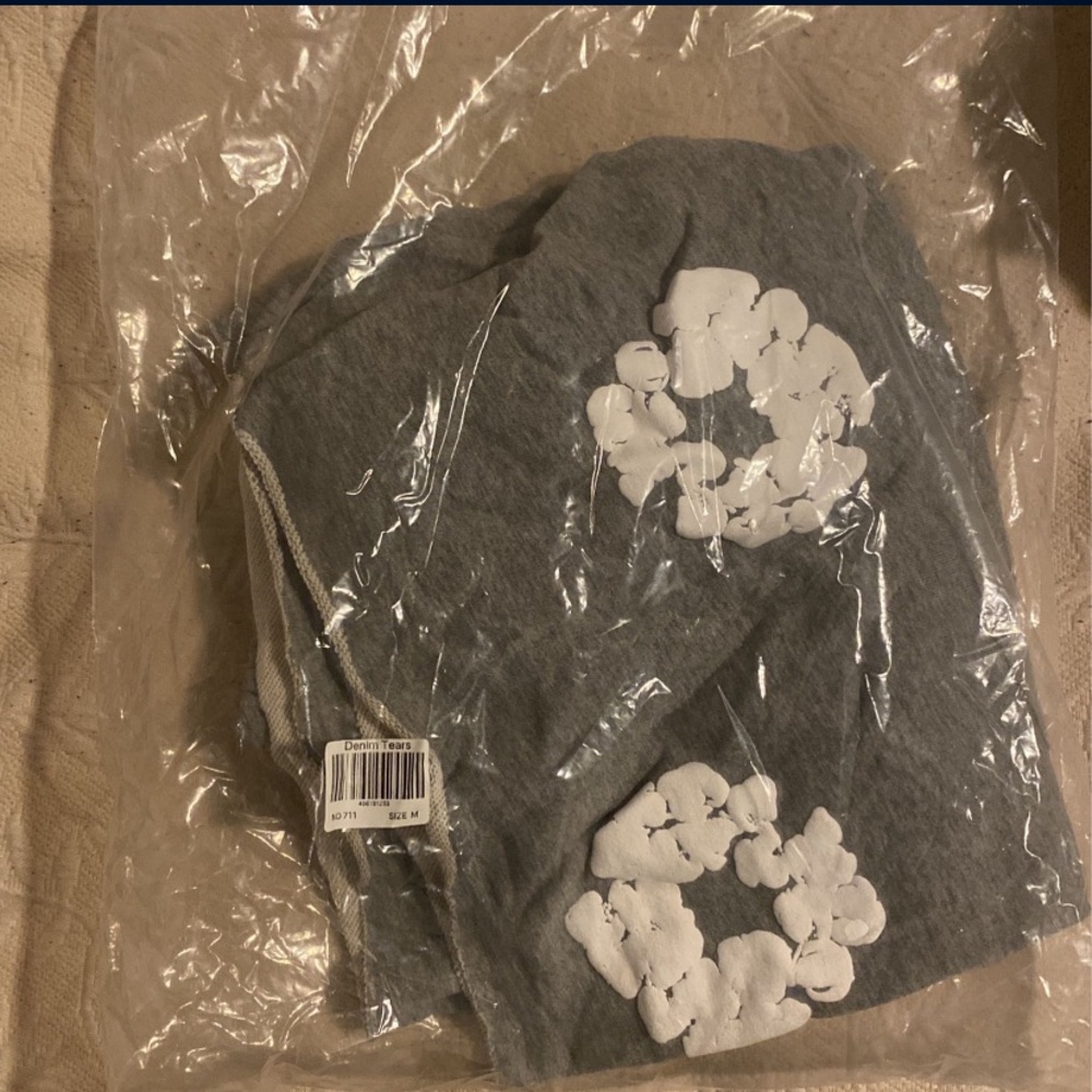 Denim tear shorts grey medium